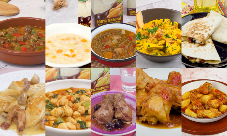 Header 10 recetas con pollo deliciosas para ayudarte a planificar tu menú semanal